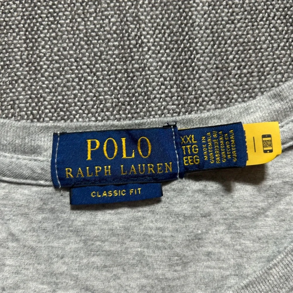 Polo Ralph Lauren T-Shirt Mens XXL Grey Polo Bear Classic Fit Graphic Tee